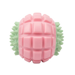 Pink and green textured pet chew ball