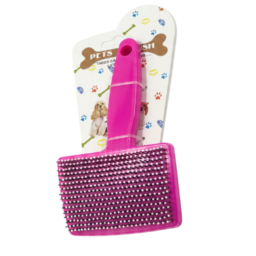 Pink Pet Brush - White Background
