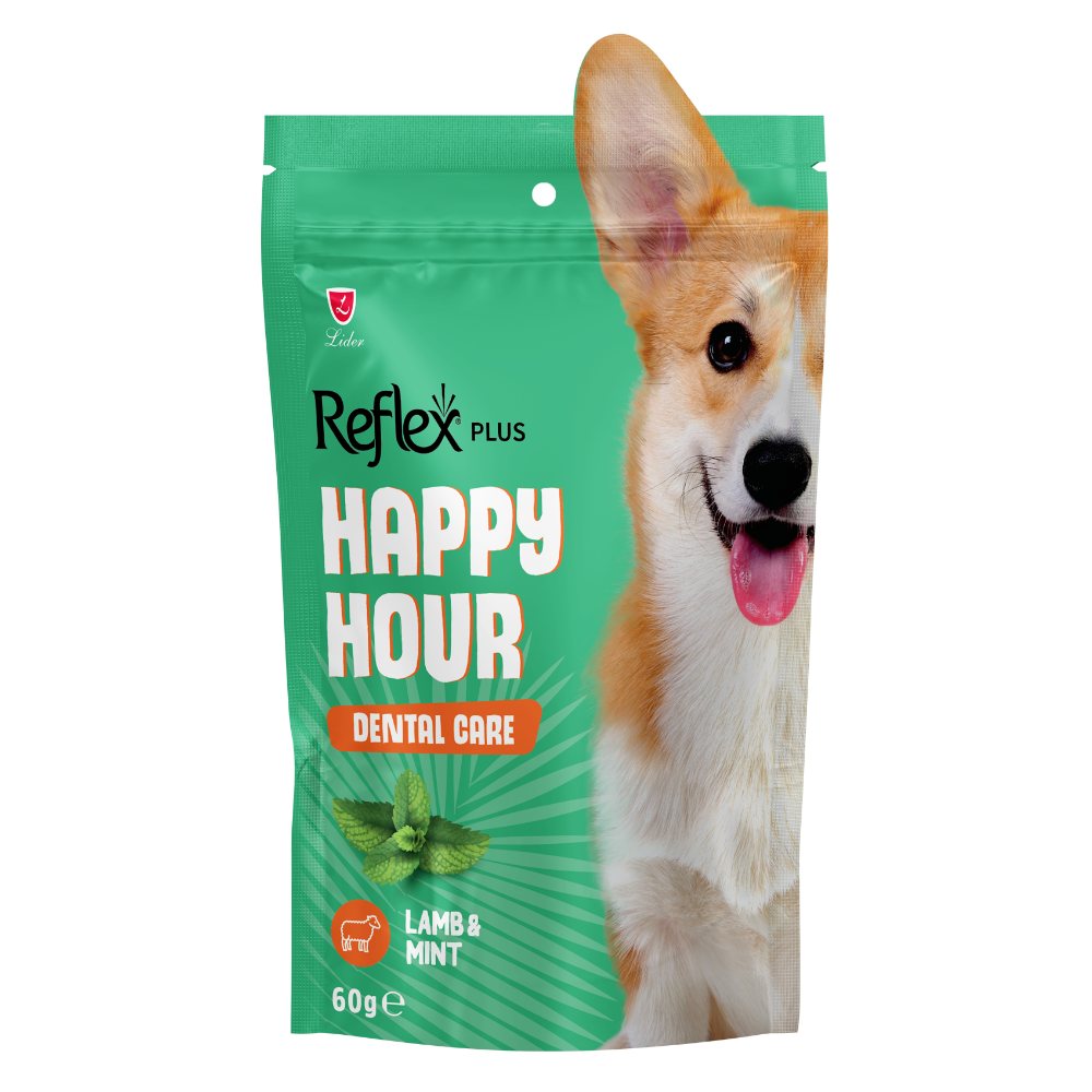 Reflex Plus Dog Treat Happy Hour Dental Care Lamb & Mint 60g