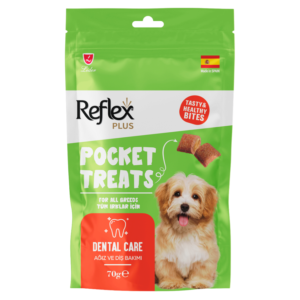 Reflex Plus Dog Treat Pocket Treats Dental Care 70g Petfast.shop Reflex Biscuit Treat Dental Treat Dog Exclusive Treats petfast.shop Egypt PRE6036S Default Title 199.00