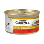 GOURMET PURINA GOLD WITH BEEF 85 GR.