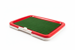 Red Pet Potty Tray - Front Angle