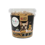 Rich Excellence chicken French Bulldog with Bahia logo white background
