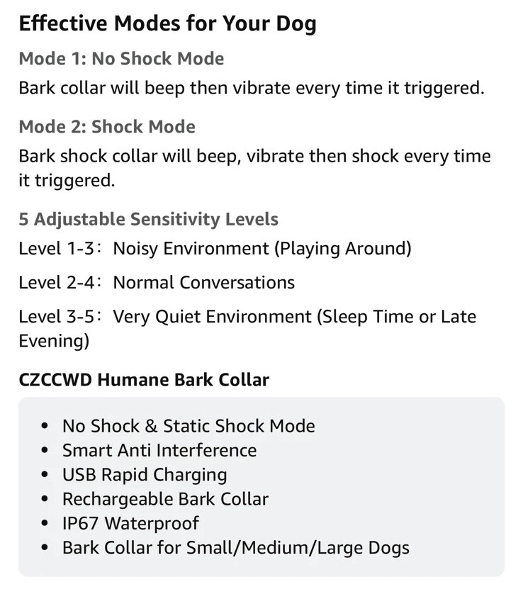 Nunbell Smart Anti-Bark Training Collar