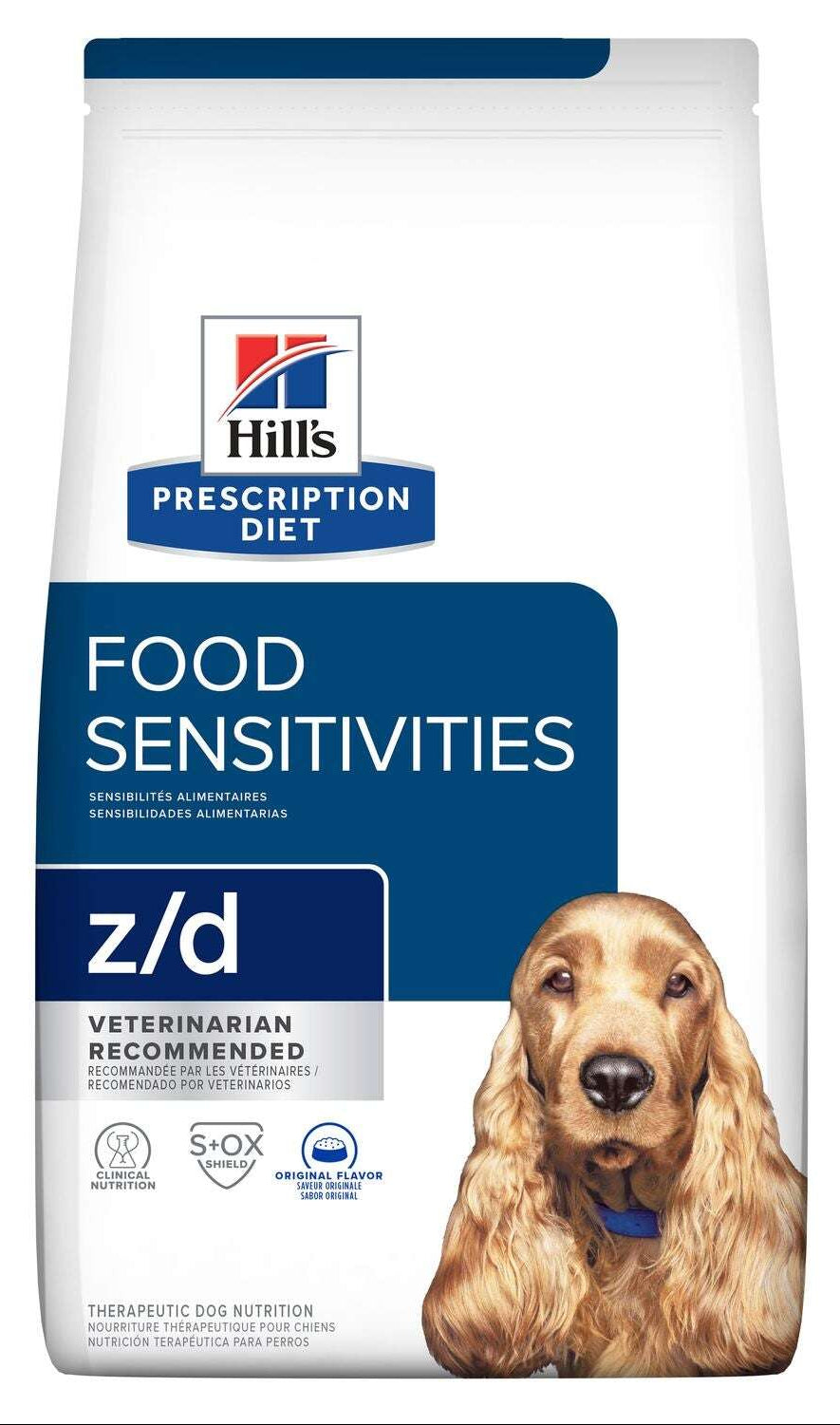 Hill's Z/D Sensitivities dry food for adult Dog 3 Kg.