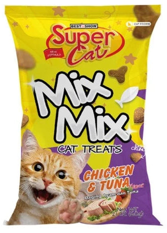 Super Cat Mix Mix Chicken & Tuna Treats 60 g