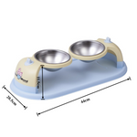 Double Feeding Bowl for Cats and Small Dogs Petfast.shop Generic Bowls & Feeders Cat Dog Supplies petfast.shop EgyptDefault Title 400.00