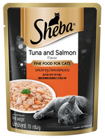 Sheba Premium Cat Food Tuna & Salmon 70g