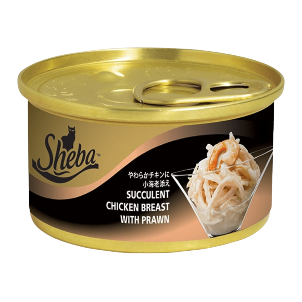 Sheba Wet Food Succulent Chicken Breast with Prawn For Adult Cat 85G Petfast.shop Sheba Cat Food Wet Food petfast.shop EgyptDefault Title 199.00