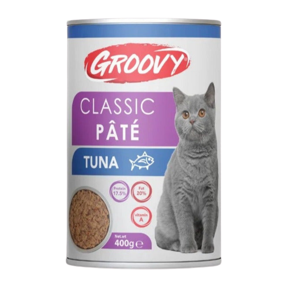 Groovy Wet Food For cats classic pate tuna 400g