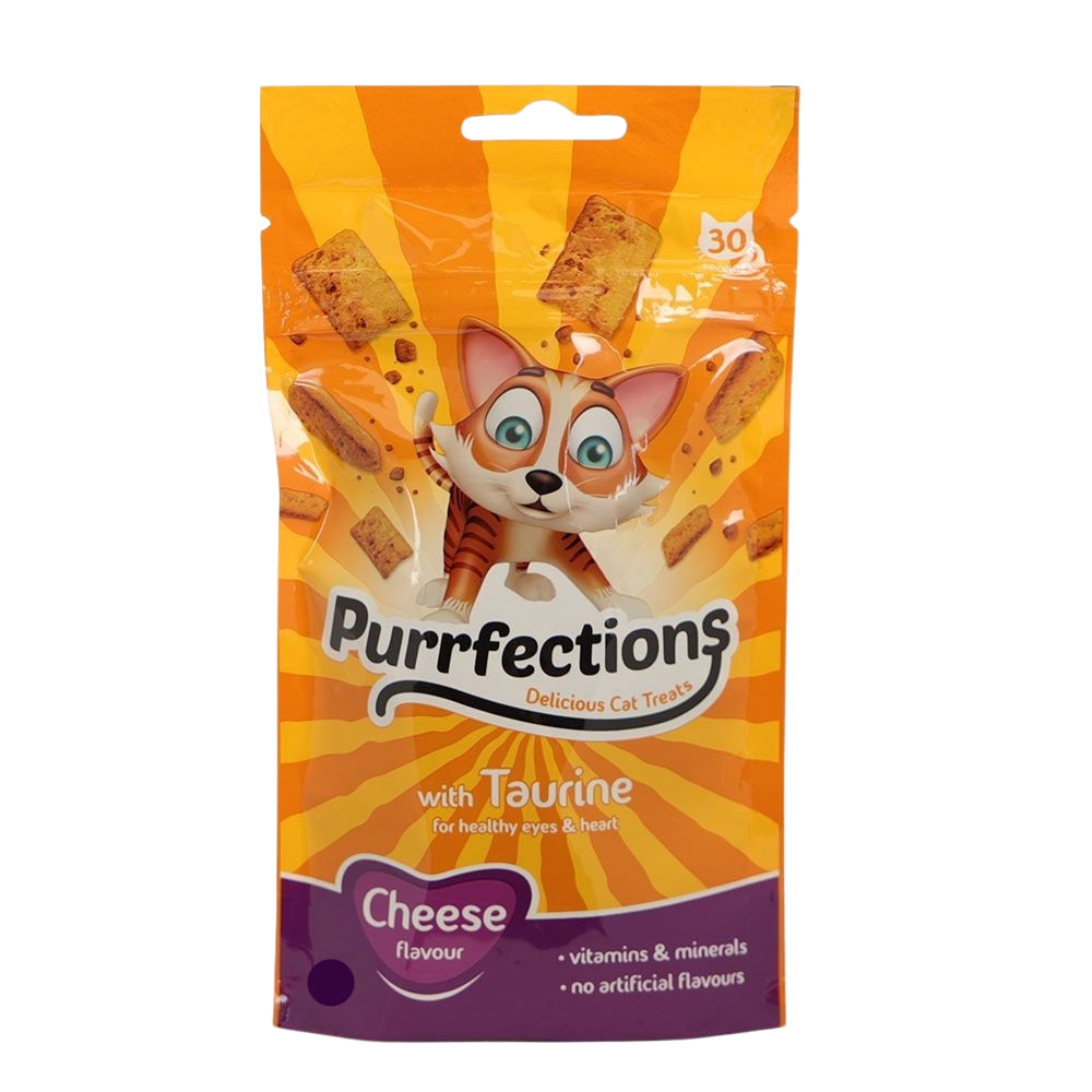 Purrfections Cheese Flavour Cat Treats - 50g Petfast.shop Purrfections Biscuit Treat Cat Treats petfast.shop Egypt PPU3358S Default Title 190.00