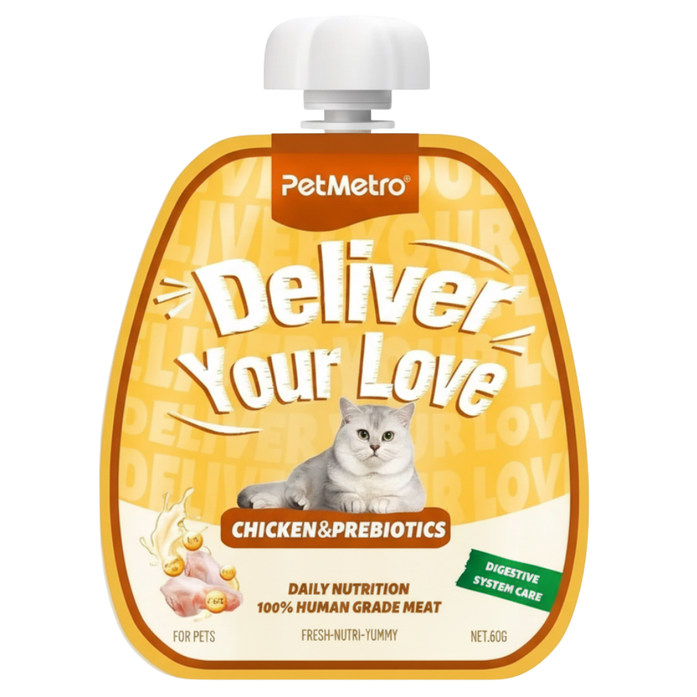 Petmetro Cat Creamy Treat Digestion Chicken and Prebiotics 60g Petfast.shop Petmetro Cat Liquid Treat Treats petfast.shop Egypt PPE3382S Default Title 145.00