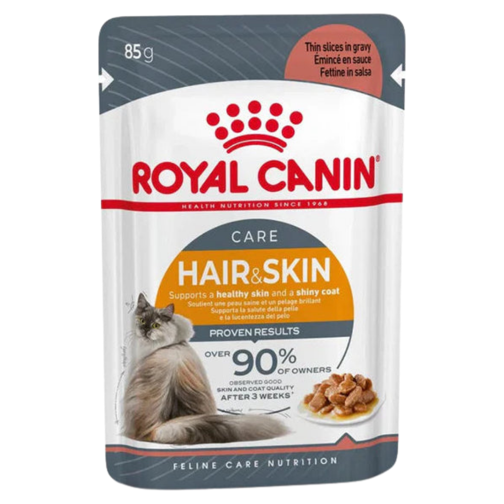 Royal Canin Hair&Skin Care Cat Wet Food Gravy Pouch 85g Petfast.shop Royal Canin Cat Exclude Food Prescription Food Skin & Coat Care Skin Care Wet Food petfast.shop Egypt PRO3886S Default Title 155.00