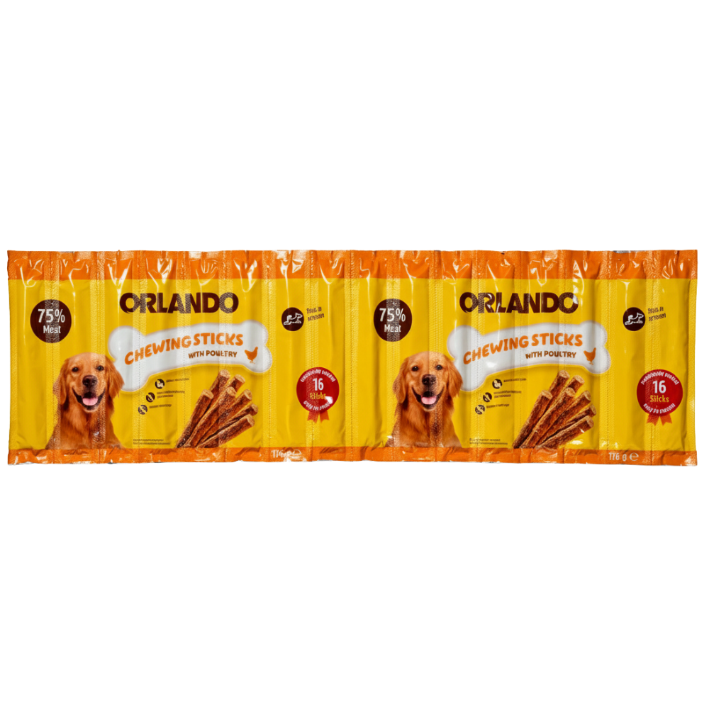 Orlando Dog Chewing Sticks with Poultry 16 Sticks 176g Petfast.shop Orlando Chewy Treat Dog Exclusive Treats petfast.shop Egypt POR4102S Default Title 635.00