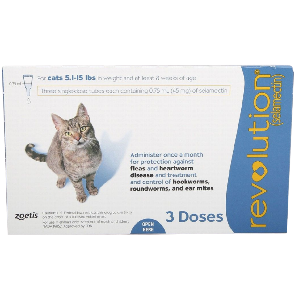 Revolution Topical Solution for Cats, 5.1-15 lbs - 1Ampoule