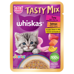 Whiskas Wet Food for Kitten Tasty Mix Jelly with Tuna & Salmon 70g Petfast.shop Whiskas Cat Exclusive Food Kitten Wet Food petfast.shop EgyptDefault Title 110.00