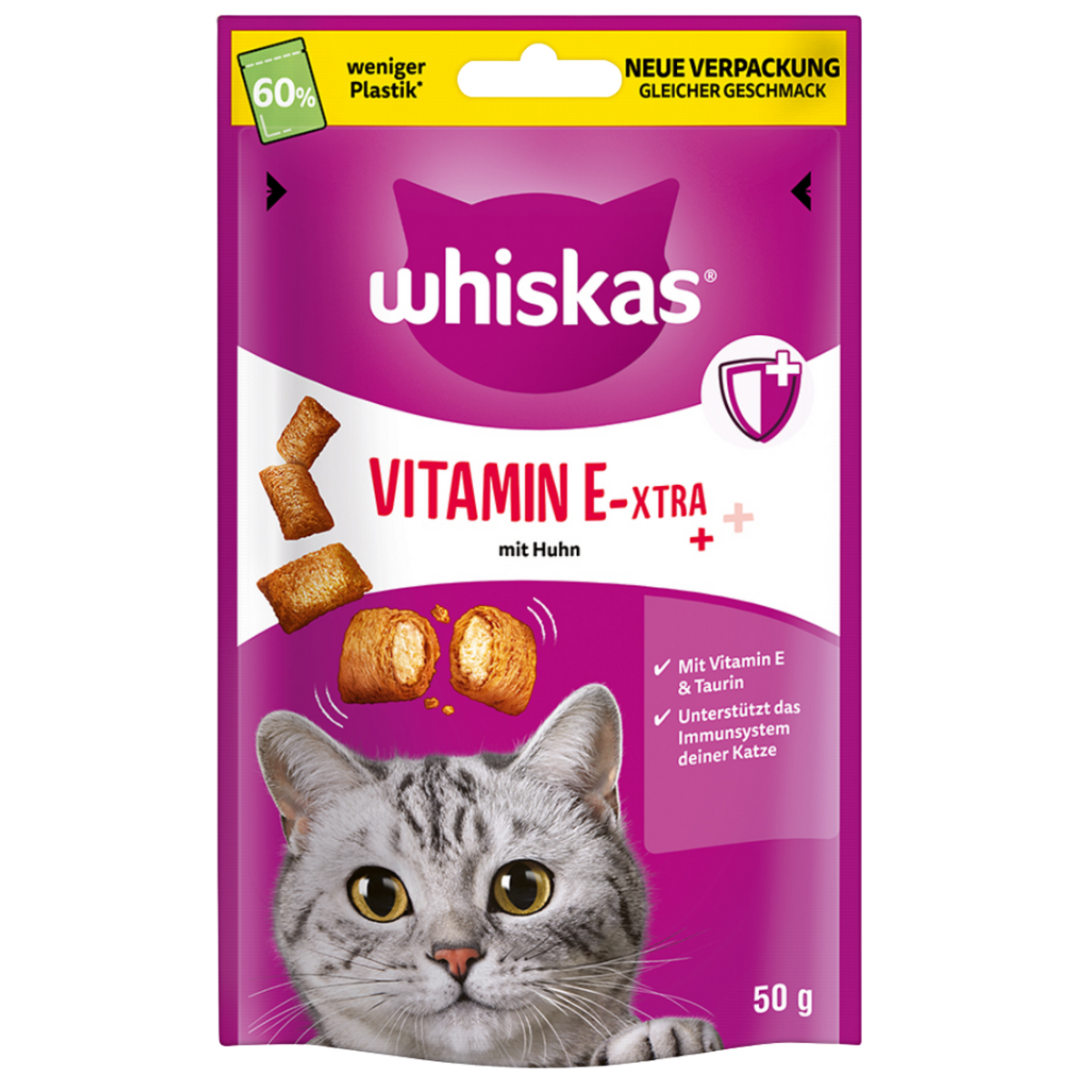 Whiskas Cat Treat Vitamin E-Xtra 50g