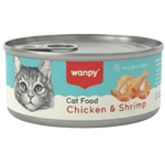 Wanpy Can Chicken & Shrimp wet cat food 95g Petfast.shop Wanpy Cat Food Wet Food petfast.shop Egypt dfh Default Title 150.00