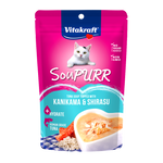 Vitakraft Soupurr Tuna Soup Topped with Kanikama & Shirasu Cat Food 50g