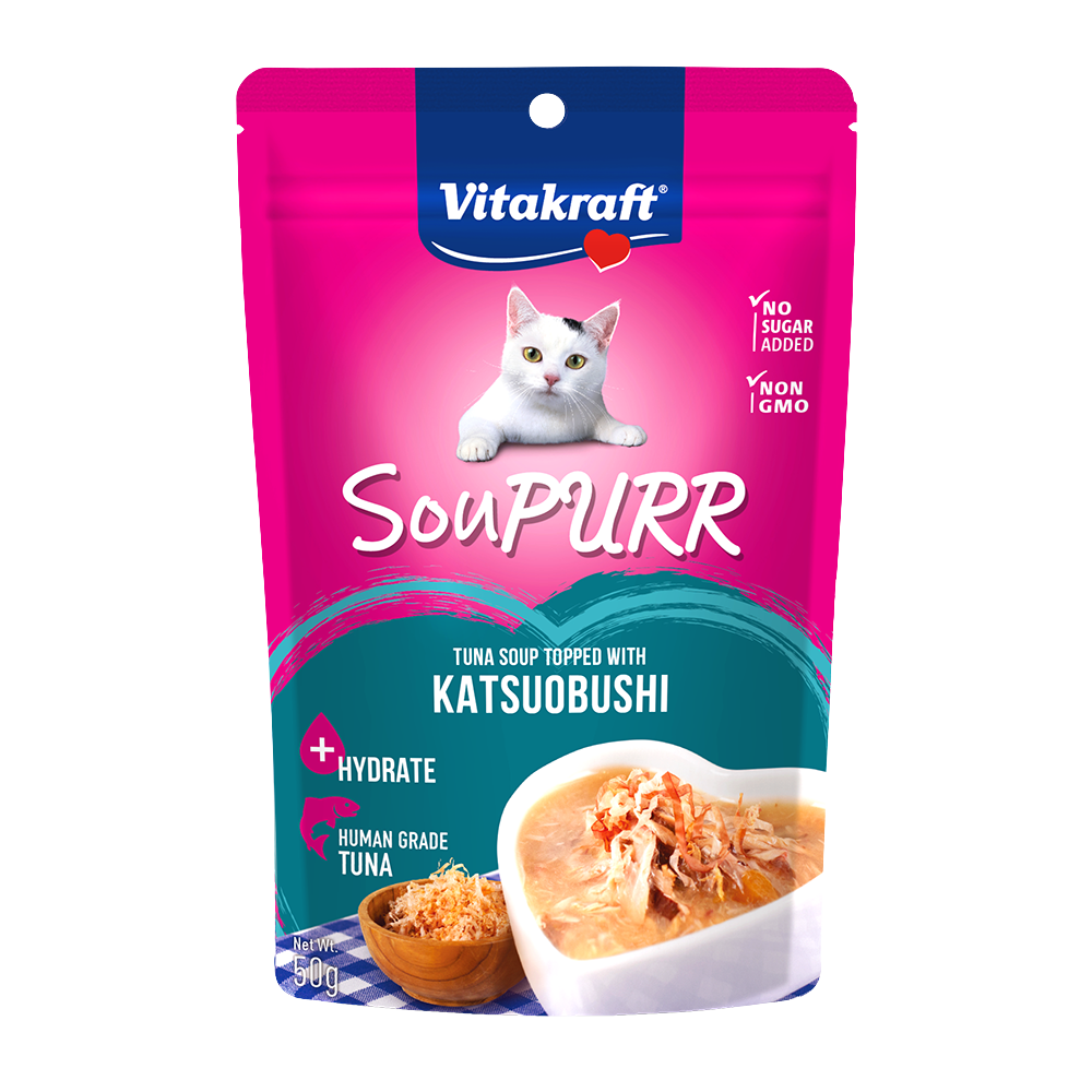 Vitakraft Soupurr Tuna Soup Topped with Katsuobushi Cat Food 50g Petfast.shop Vitakraft Cat Exclusive Food Wet Food petfast.shop EgyptDefault Title 190.00