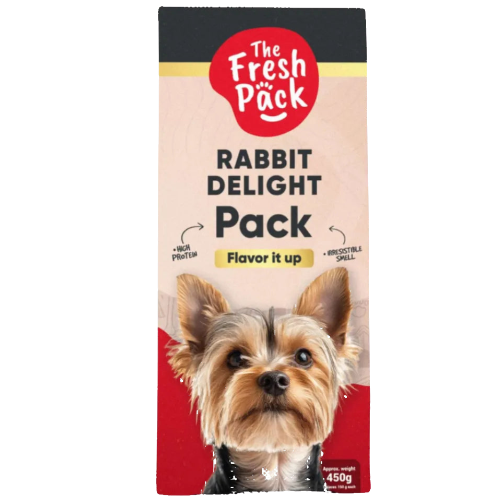 The Fresh Pack Rabbit Delight For Dogs - "UMAMI" 450 Grams Petfast.shop The Fresh Pack Dog Egypt Brand Exclusive Food Frozen Food petfast.shop Egypt PTH1024S Default Title 115.00