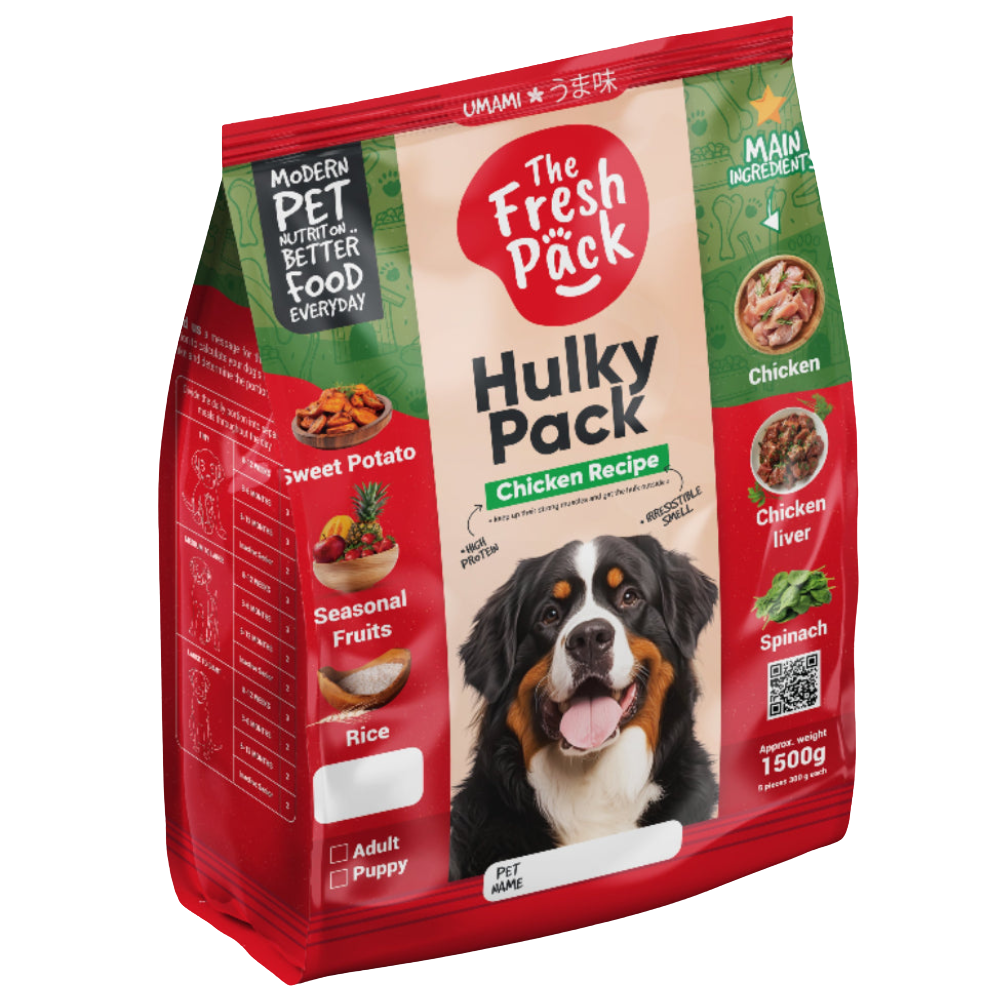 The Fresh Pack Hulky Pack For Dogs - 1500g UMAMI Petfast.shop The Fresh Pack Dog Egypt Brand Food Frozen Food petfast.shop Egypt PTH1015S Adult 140.00
