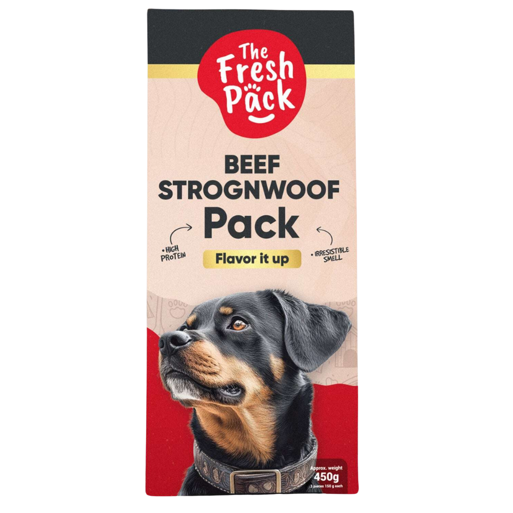 The Fresh Pack Beef Strognwoof For Dogs - "UMAMI" 450 Grams