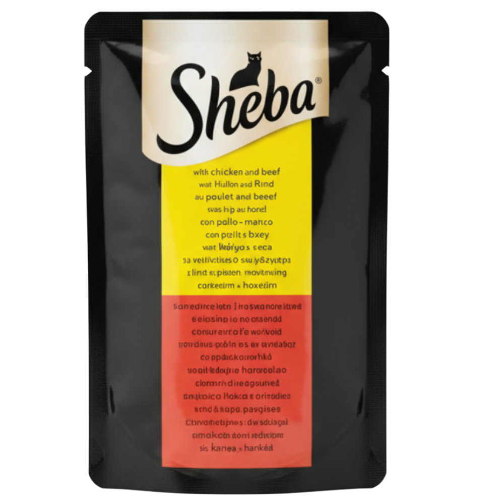 Sheba Wet Food For Cat with Chicken And Beef 85g