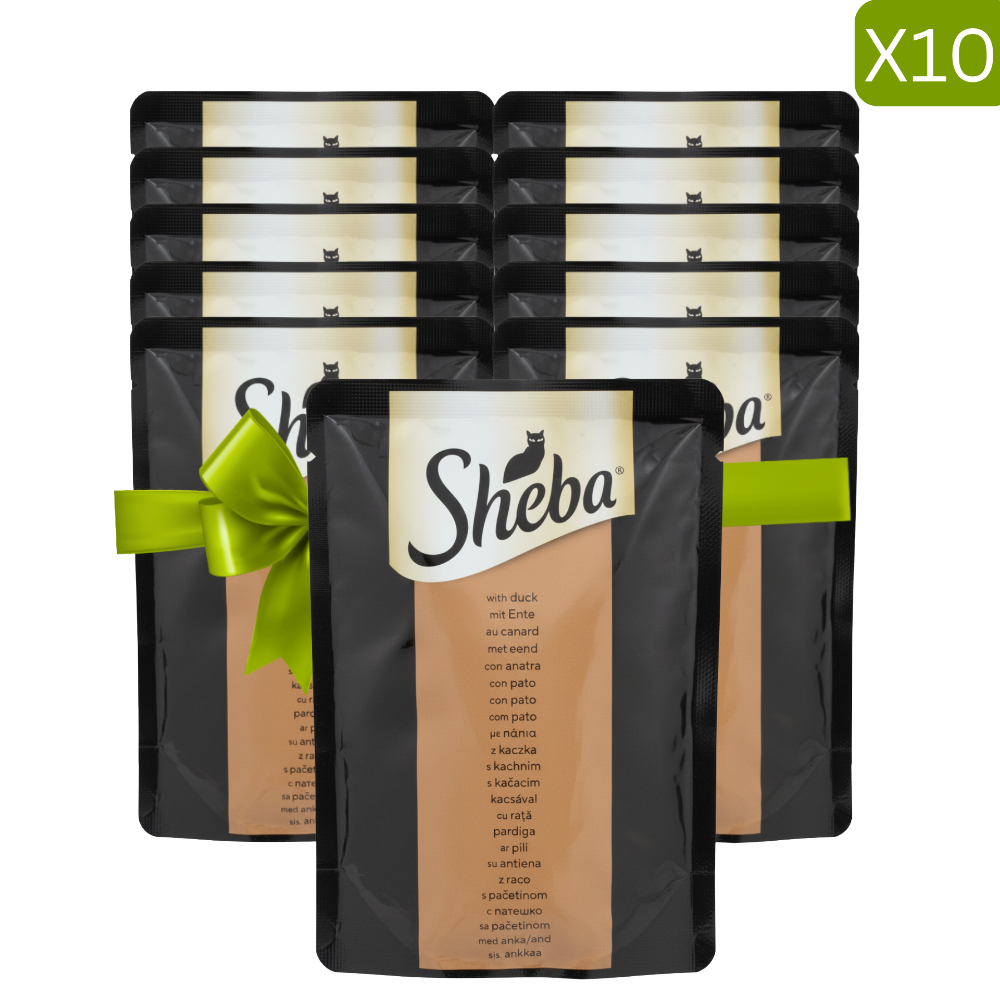 Buy 9 + 1 Free Sheba Wet Food for Cat with Duck 85g Petfast.shop Sheba Bundles Cat Exclude Food Wet Food petfast.shop Egypt PBU5226S Default Title 999.00