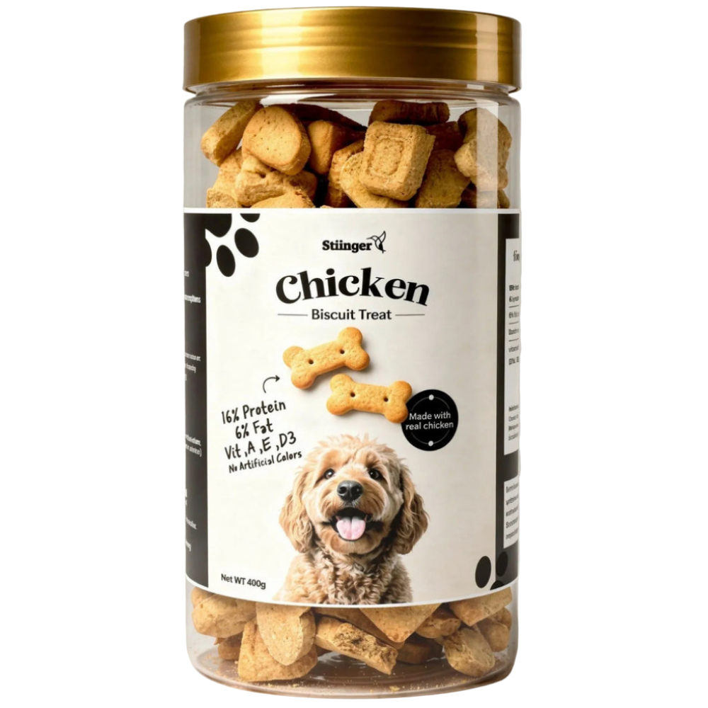 Stiinger Premium Biscuit Treats For Dogs With Chicken 400 G