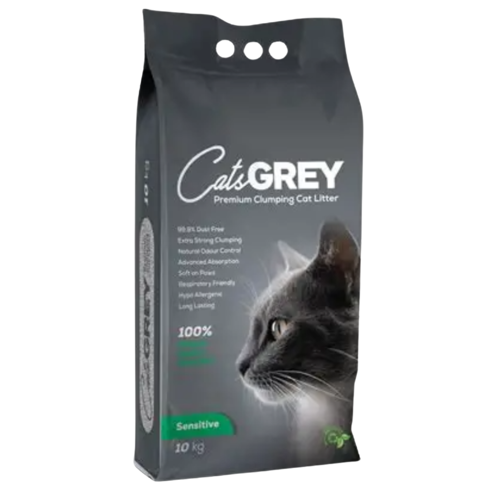 CAT.S GREY CAT LITTER CLUMPING SENSITIVE 10 KG