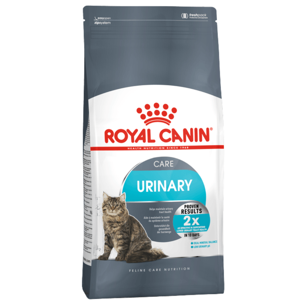 Royal Canin Urinary Care cat food package on a white background