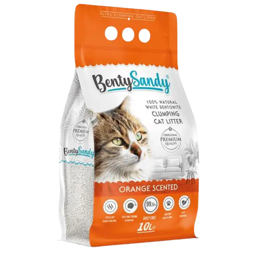 Benty Sandy Cat Litter Orange SCENTED Petfast.shop Benty Sandy Box & Accessories & Litter Cat Kitten Litter petfast.shop Egypt PBE2983S-1135.00