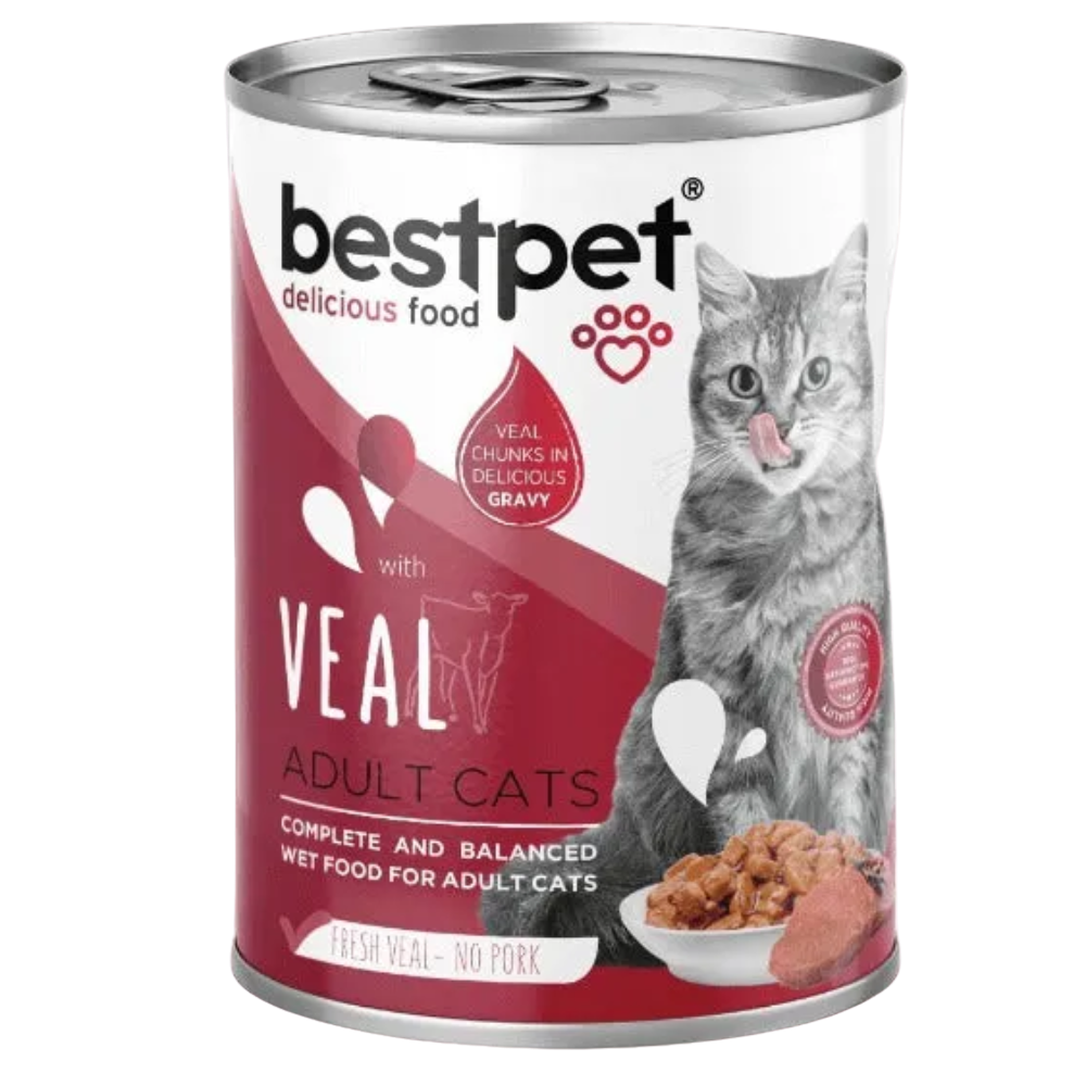 Best Pet Adult Cat With Veal 400g Petfast.shop Bestpet Cat Food Wet Food petfast.shop Egypt PBE2444S75.00