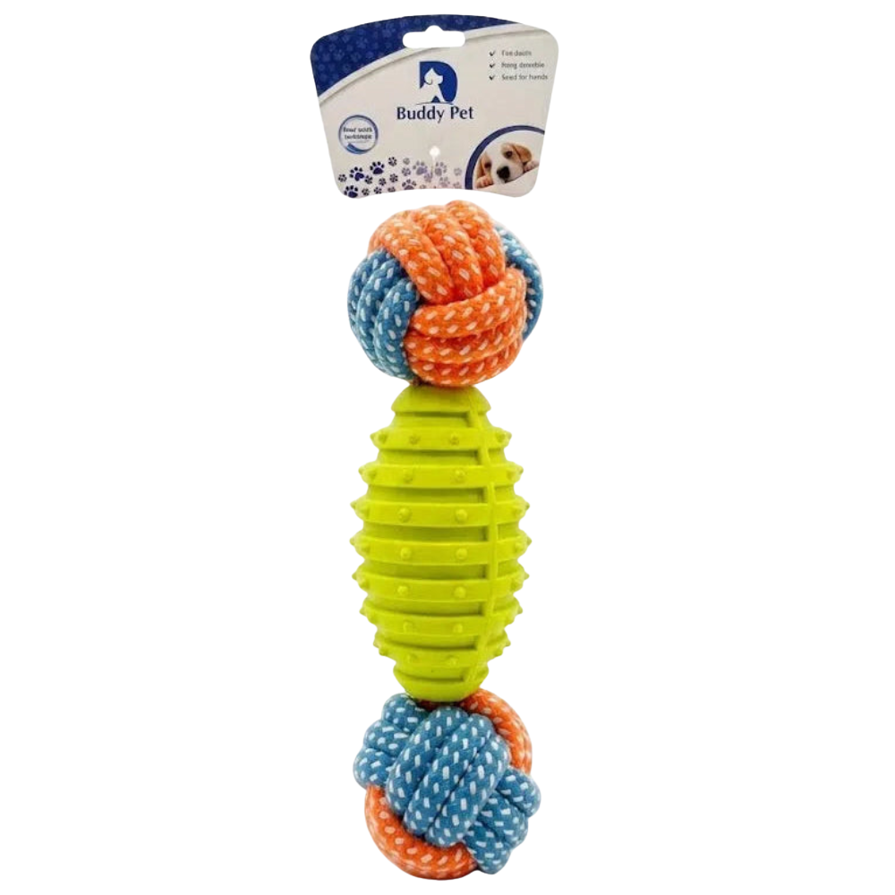 Buddy Pet Rope & Rubber Toy for Dogs Petfast.shop Buddy pet Dog Puppy Supplies Toys petfast.shop EgyptMint Green 110.00