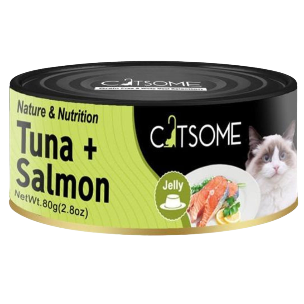 Catsome Grain Free Tuna & Salmon Cat Canned Food Jelly 80g