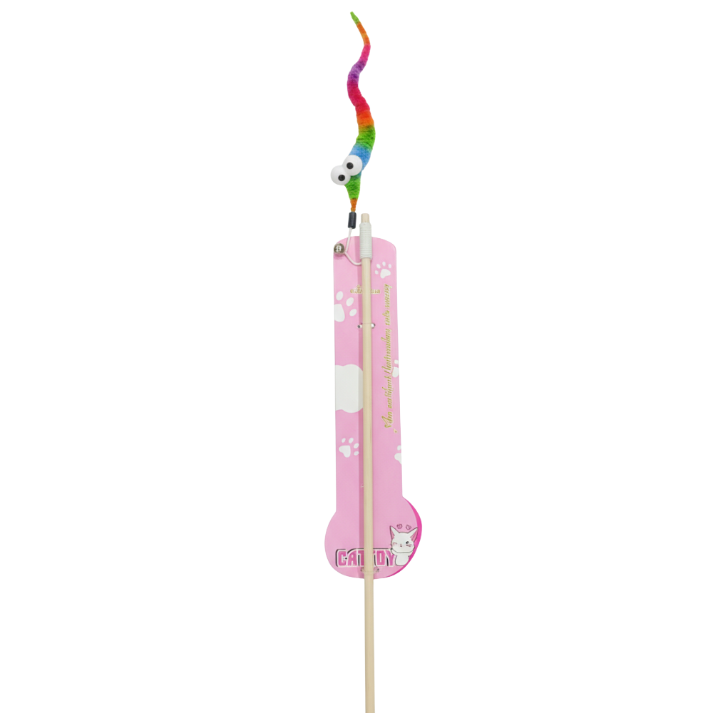 Pet Toy for Cat Stick With Worm Petfast.shop CoolCat Cat Kitten Summer Supplies Toys petfast.shop Egypt PPE3461S Default Title 59.00