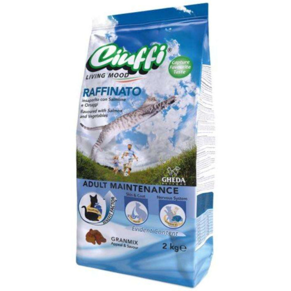 Ciuffi Dry Food For Cats Adult Complete Salmon 2Kg