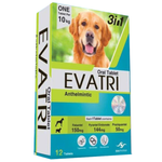 Evatri oral tablet packaging for dogs with a dog on the box