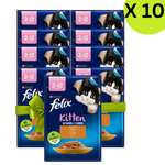 BUY 9 + 1 Felix with Chicken in Jelly Wet Kitten Food Pouch 85g Petfast.shop Felix Bundles Cat Exclude Food Wet Food petfast.shop EgyptDefault Title 450.00
