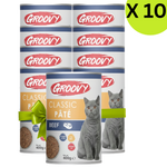 BUY 9 + 1 FREE Groovy Wet Food For Cats Classic pate beef 400g Petfast.shop Groovy Bundles Cat Exclude Food Wet Food petfast.shop EgyptDefault Title 432.00