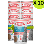BUY 9 + 1 FREE Groovy Wet Food For Cats Classic pate turkey 400g Petfast.shop Groovy Bundles Cat Exclude Food Wet Food petfast.shop EgyptDefault Title 432.00