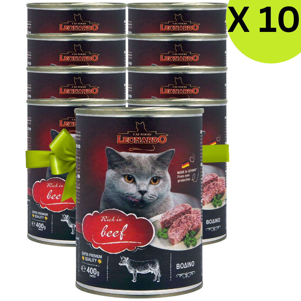 BUY 9 + 1 FREE Leonardo Wet Food Rich In Beef For Adult Cats 400 g Petfast.shop Leonardo Bundles Cat Exclude Food Wet Food petfast.shop EgyptDefault Title 1800.00