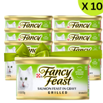 BUY 9 + 1 FERR Fancy Feast Grilled Salmon Feast in Gravy 85g