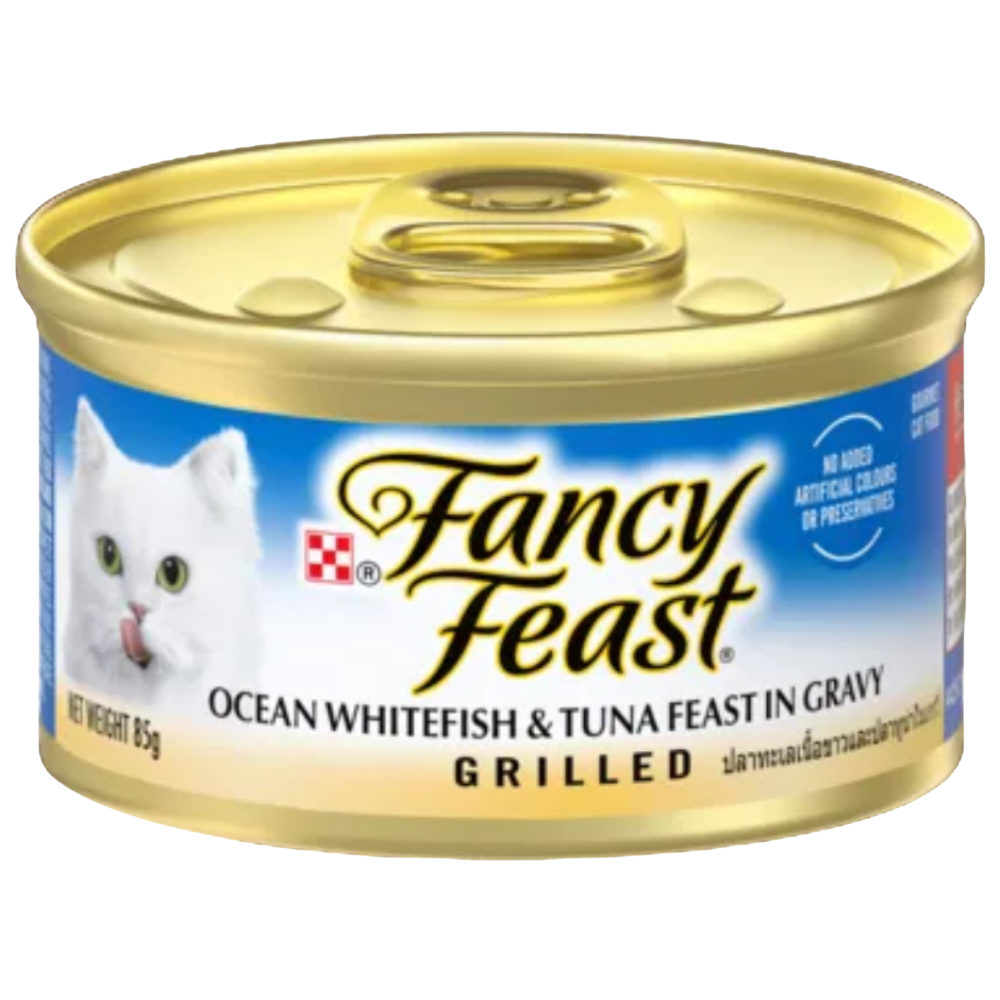 Fancy Feast Grilled Ocean Whitefish & Tuna Feast in Gravy Gourmet Cat Food 85g Petfast.shop Fancy Feast Cat Fancy Feast Food Wet Food petfast.shop EgyptDefault Title 185.00