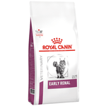 Royal Canin Veterinary Diet Early Renal cat food bag on a white background