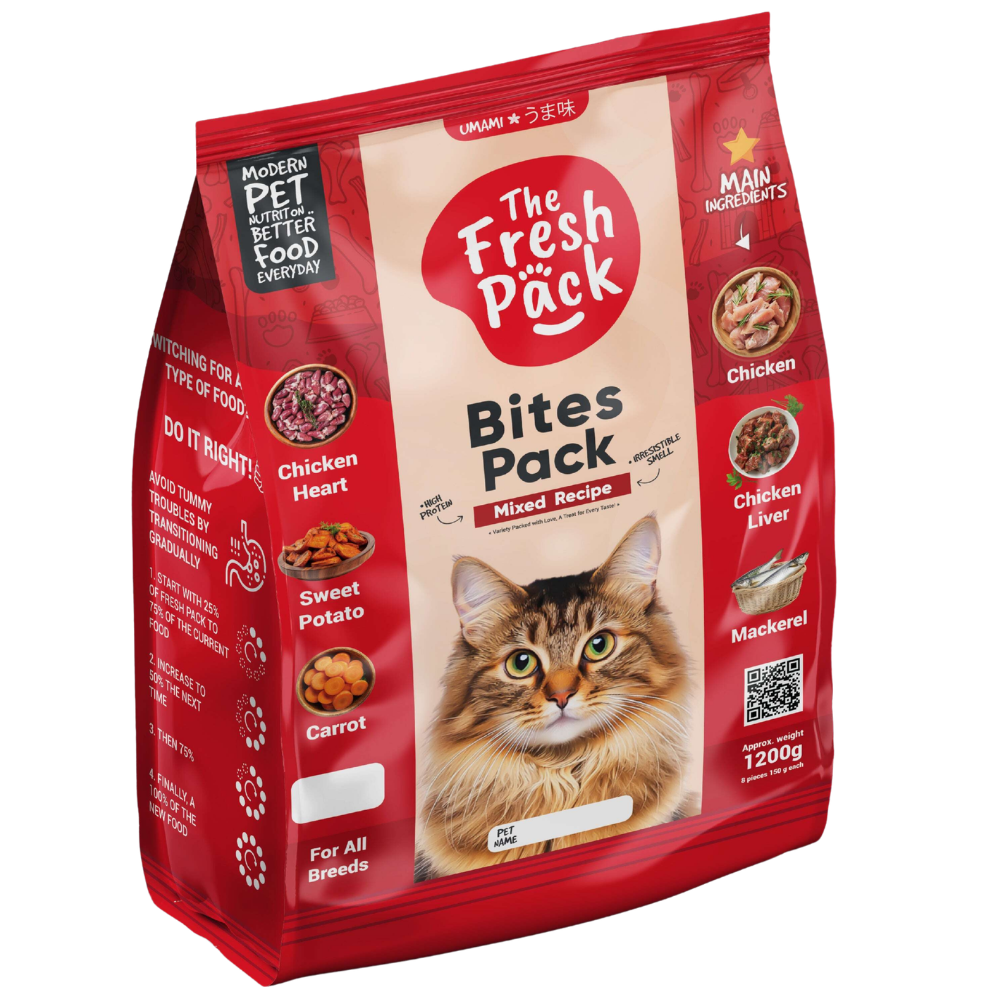The Fresh Pack Bites UMAMIPack for cats- Mixed Flavors