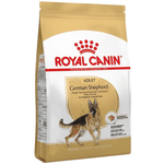 Royal Canin German Shepherd dog food package on a white background