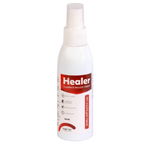 White spray bottle labeled 'Healer' on a white background