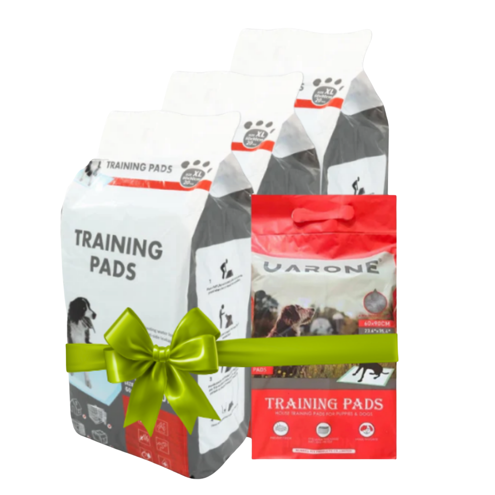 GET 3 Training pads 60*90 20Pes + 1 FREE Uarone Training Pads 90*60 10Pes Petfast.shop Uarone Bundles Cleaning & Potty Dog Exclude Puppy Summer Supplies petfast.shop EgyptDefault Title 1380.00
